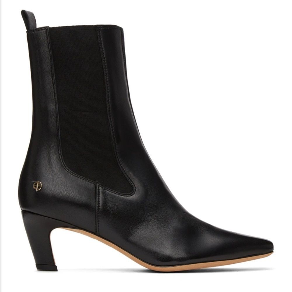 ANINE BING Nolan Boots | Luxury Designer Black Leather Ankle Boots | Size 9 39